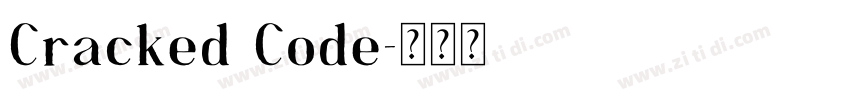 Cracked Code字体转换